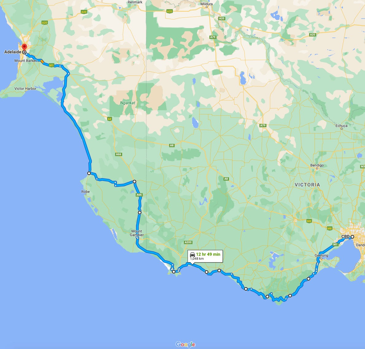 墨尔本-阿德莱德公路旅行(6日)